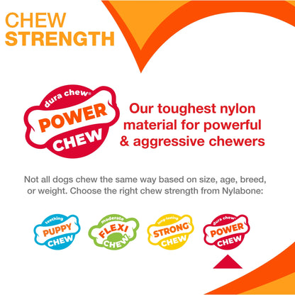 Power Chew Basted Blast Original & Textured Bone Dog Chew Toys Bacon & Steak X-Small (2 Count)